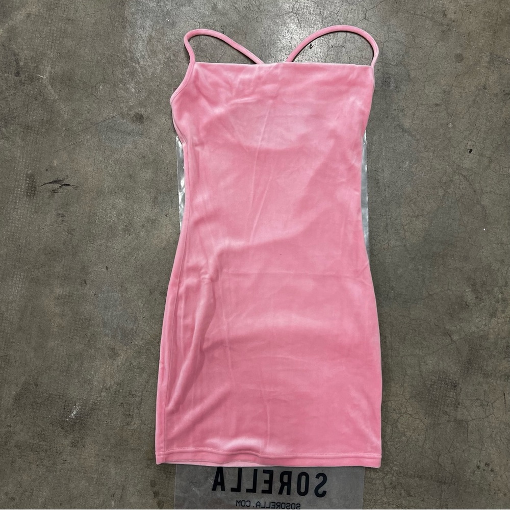 Pink Sorella Velour Dress